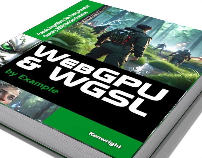WebGPU and WGSL by Example: Fractals, Image Effects, Ray-Tracing, Procedural Geometry, 2D/3D, Particles, Simulations preview 1